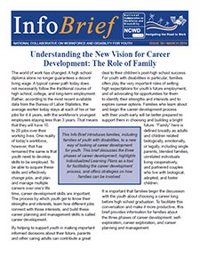 Image of a guide called: Understanding the New Vision for Career Development: The Role of Family