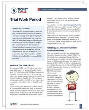 Thumbnail of the Trial Work Period factsheet