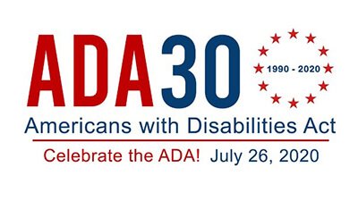 Banner for the ADA's 30th Anniversary
