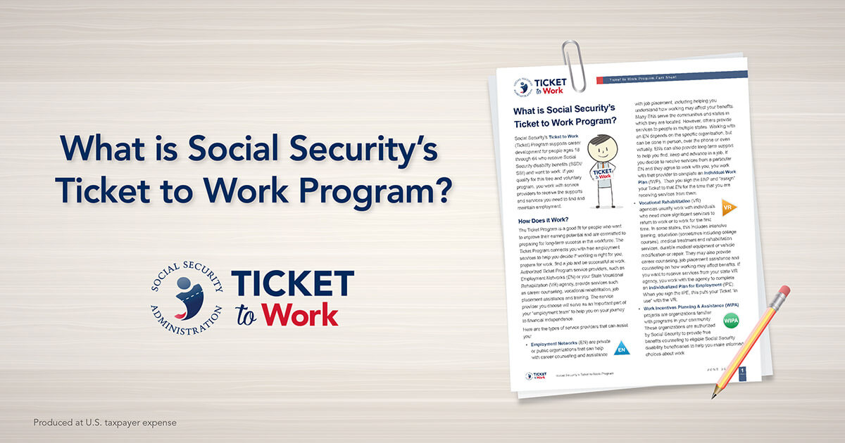 No Longer Qualify For Ticket To Work Program