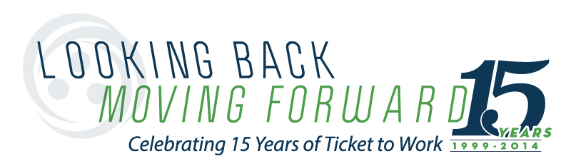 Ticket to Work 15-Year Anniversary Logo