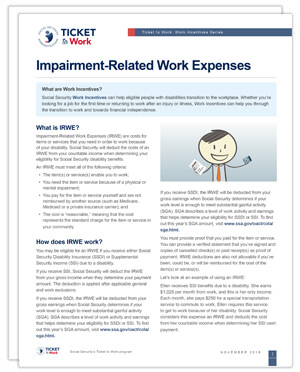 Thumbnail of Impairment-Related Work Expenses
